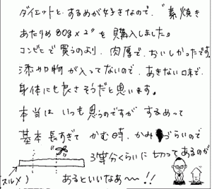 素焼きあたりめのご感想