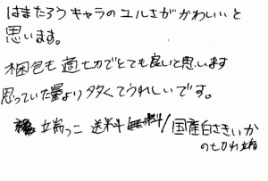 福福ロールのご感想を頂きました(^o^)