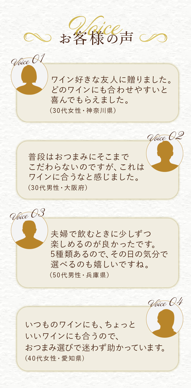 ワインに合うおつまみセット