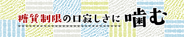 糖質制限の口寂しさに噛む